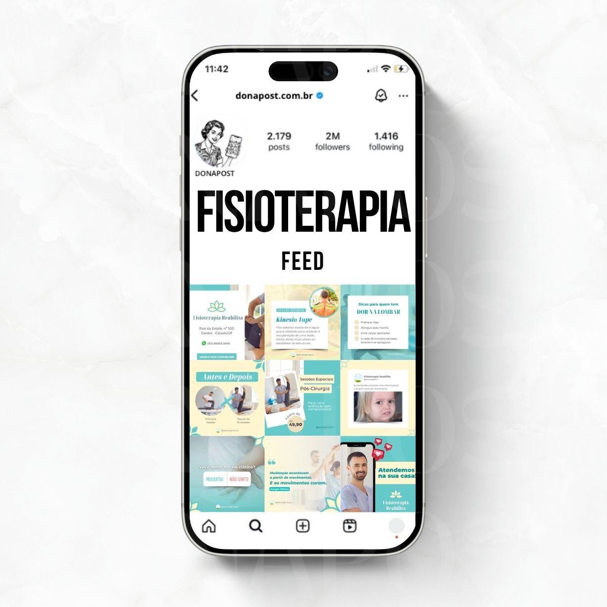 Template DONAPOST para Fisioterapia
