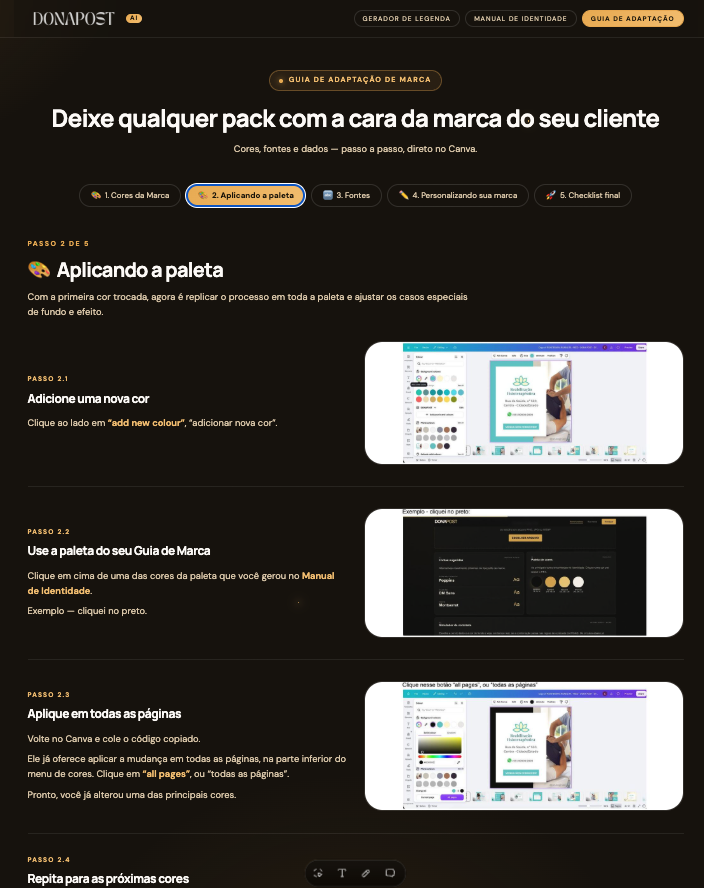 Guia de Adaptação de Marca Exclusiva
