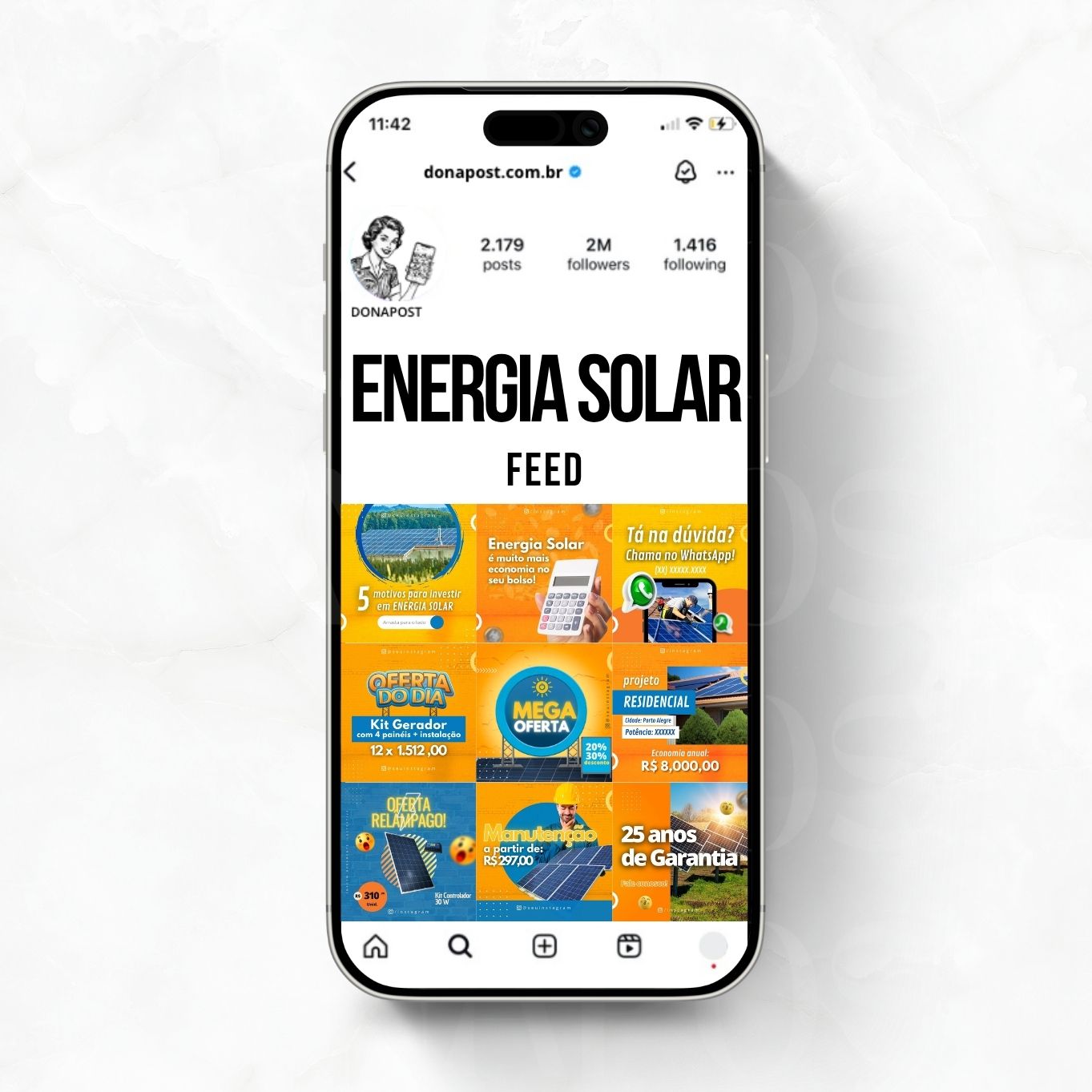 Template DONAPOST para Energia Solar