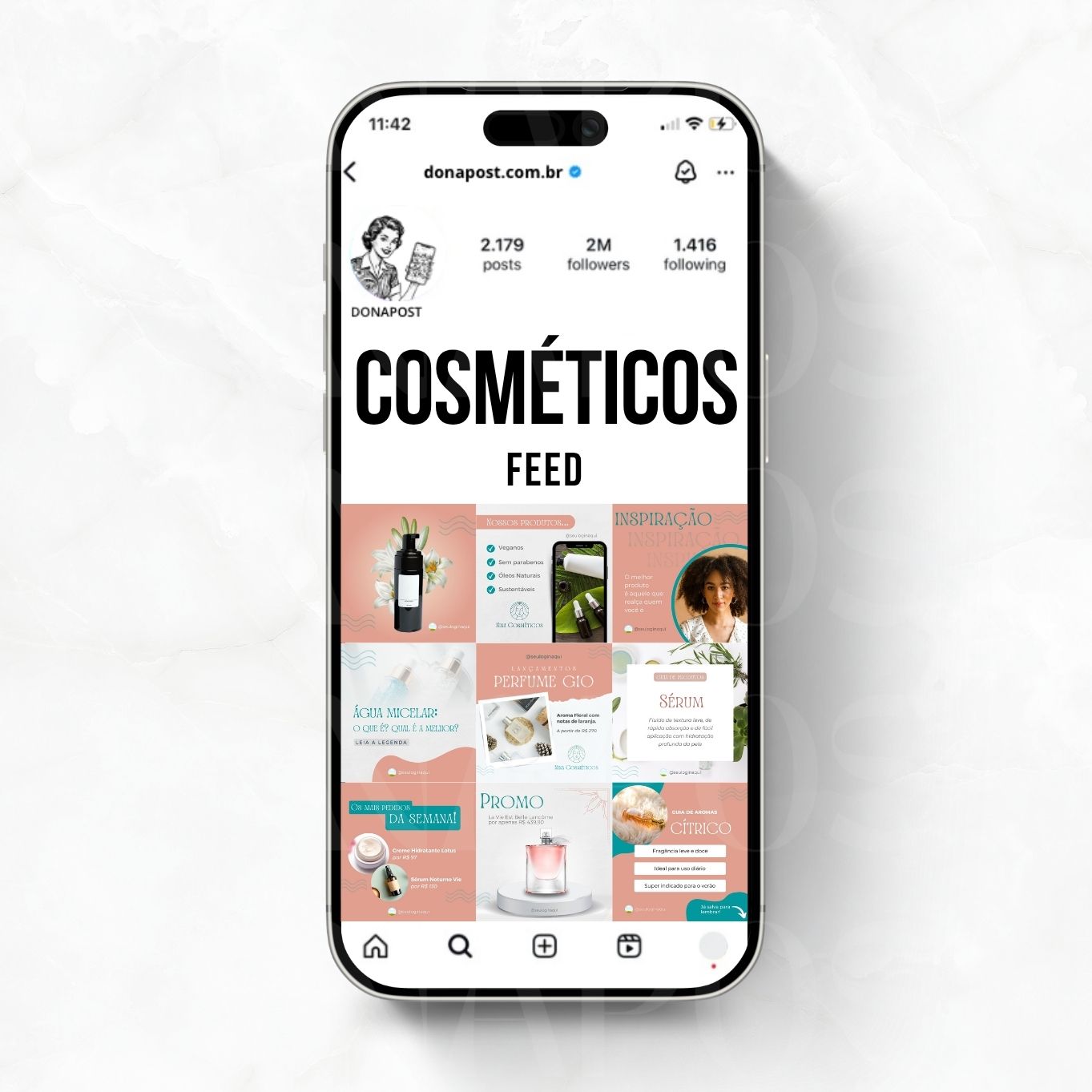 Template DONAPOST para Cosméticos