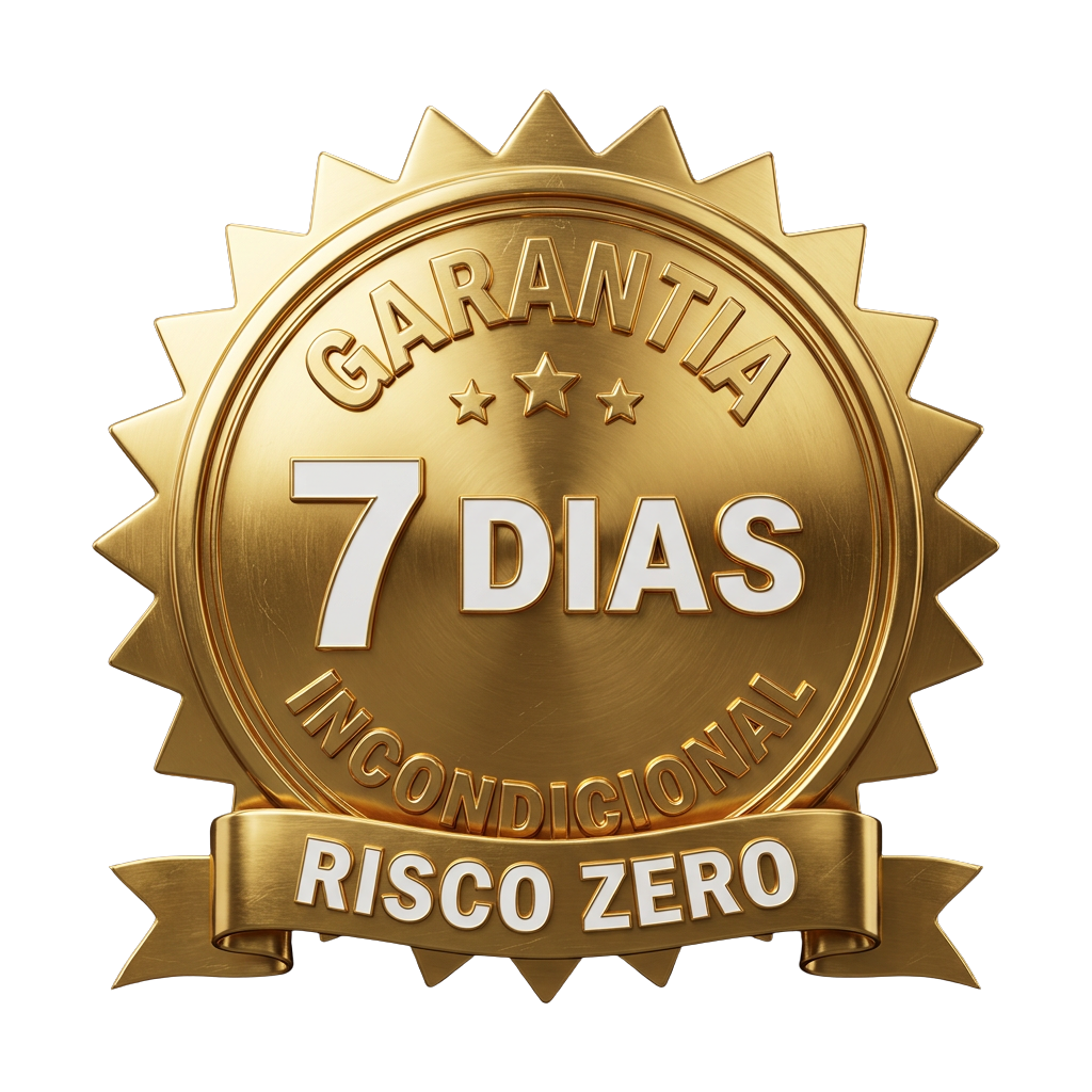Selo de garantia incondicional de 7 dias risco zero