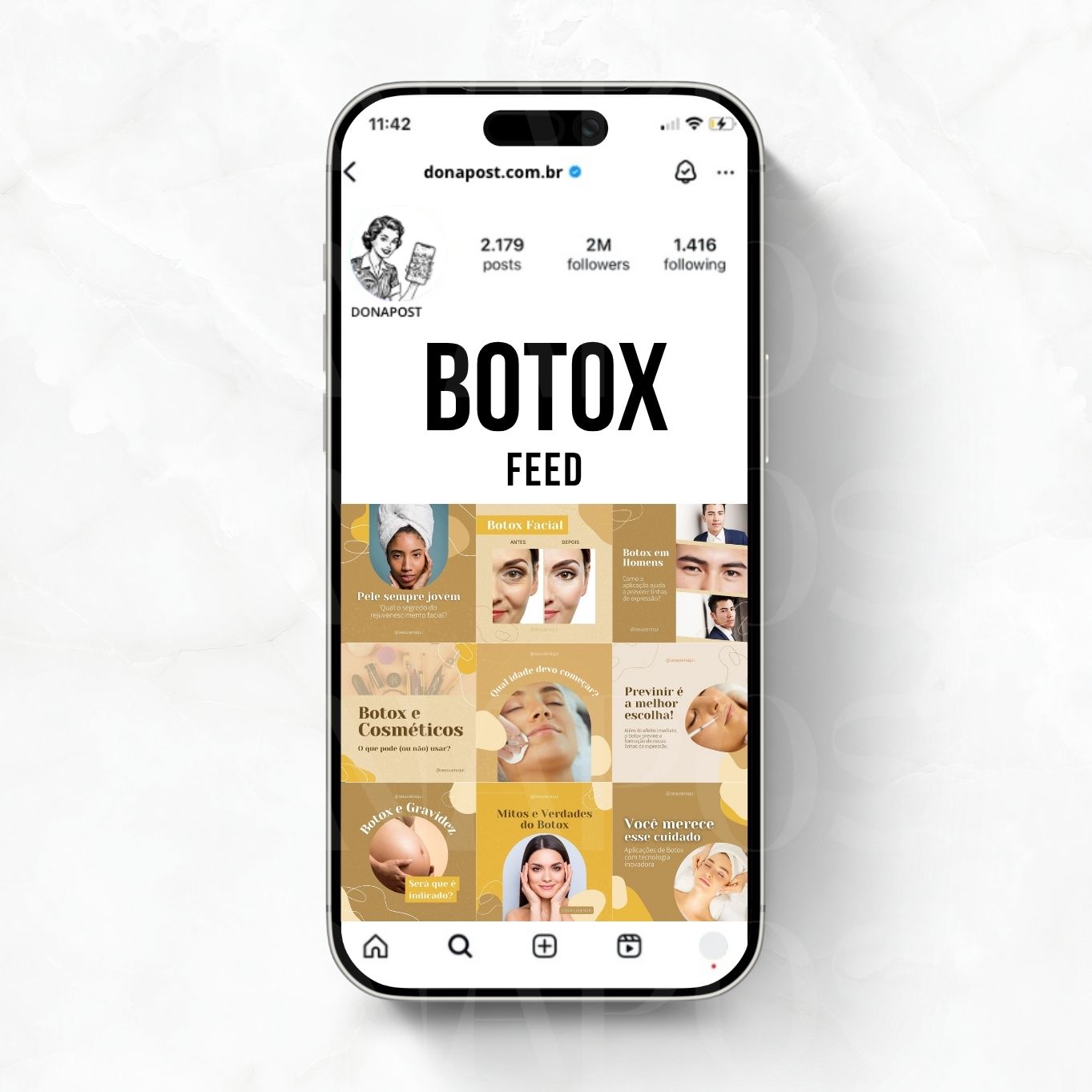 Template DONAPOST para Botox